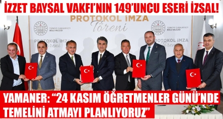 İZZET BAYSAL VAKFI'NIN 149'UNCU ESERİ İZSAL!