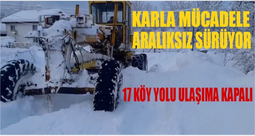 KARLA MÜCADELE ARALIKSIZ SÜRÜYOR