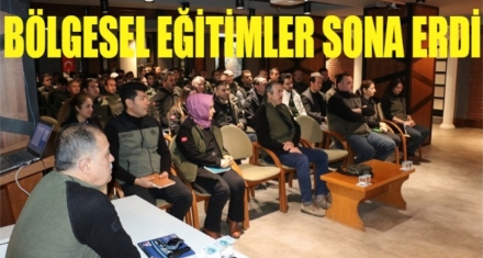 Bölgesel eğitimler sona erdi