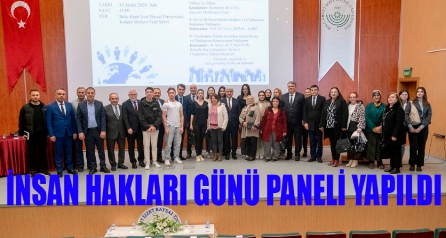 İNSAN HAKLARI GÜNÜ PANELİ YAPILDI