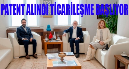 Patent alındı ticarileşme aşamasına gelindi    
