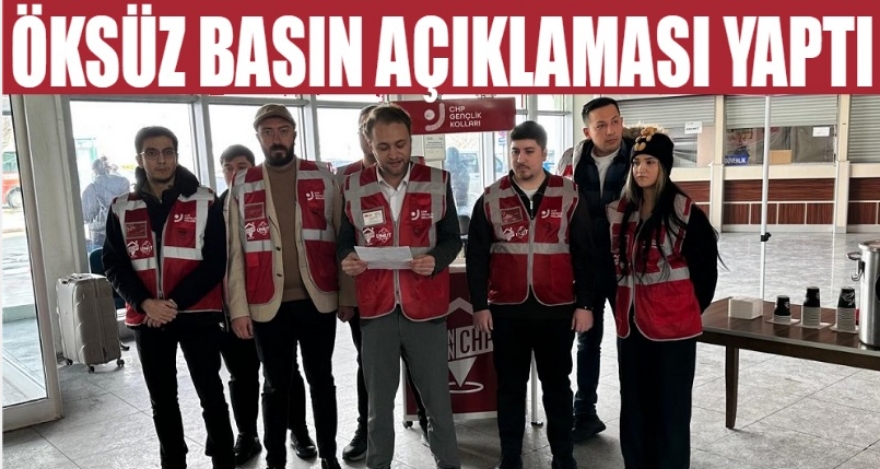 ÖKSÜZ BASIN AÇIKLAMASI YAPTI