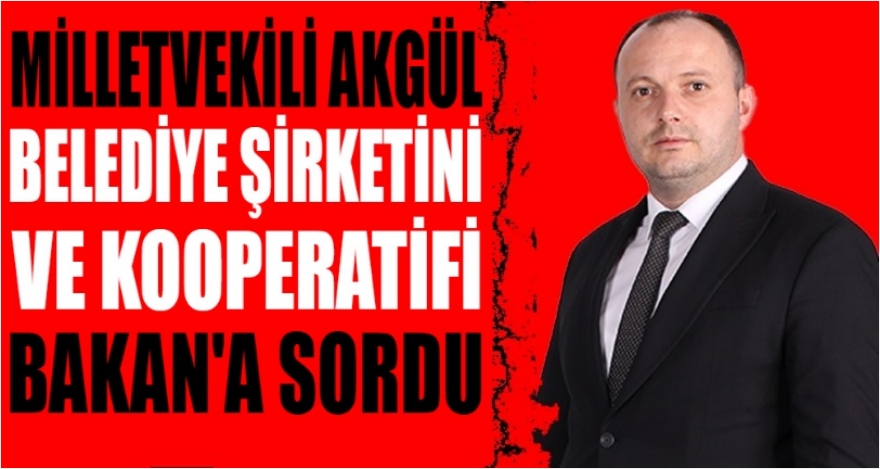 AKGÜL BELEDİYE ŞİRKETLERİNİ SORDU