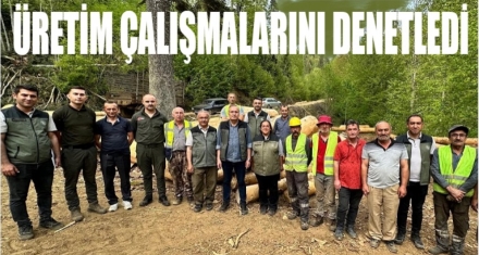 ÜRETİM ÇALIŞMALARINI DENETLEDİ 