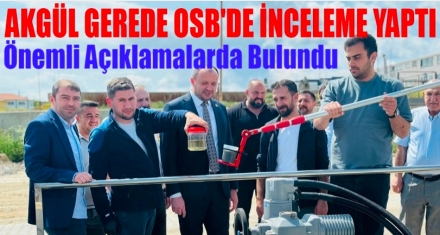 AKGÜL GEREDE DERİ OSB'DE İNCELEME YAPTI