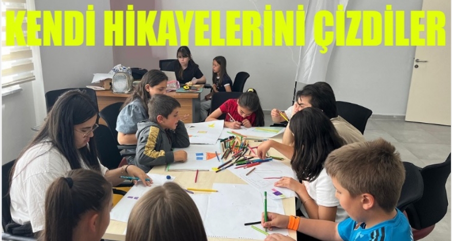 Kendi hikayelerini çizdiler