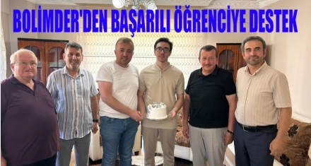 BOLİMDER'DEN BAŞARILI ÖĞRENCİYE DESTEK 