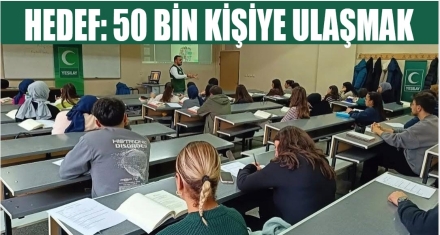 50 BİN VATANDAŞA ULAŞMAYI HEDEFLİYORLAR