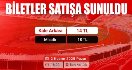 BOLDRUM FK MAÇI BİLETLERİ 14 LİRA