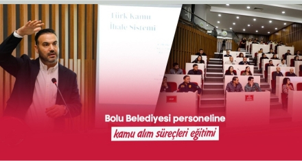 Bolu Belediyesi personeline kamu alım süreçleri eğitimi