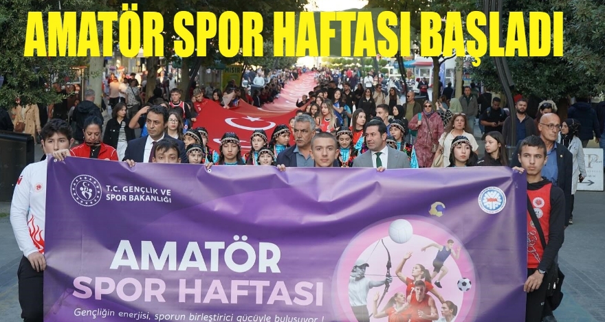AMATÖR SPOR HAFTASI BAŞLADI