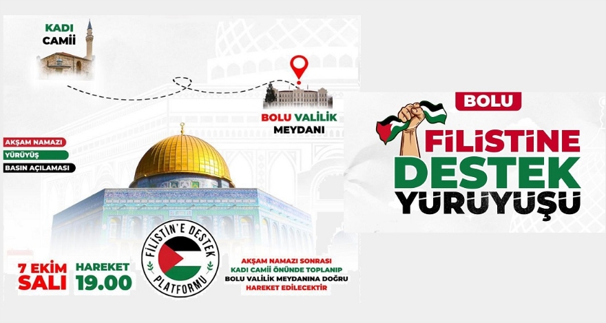 FİLİSTİN'E DESTEK YÜRÜYÜŞÜ
