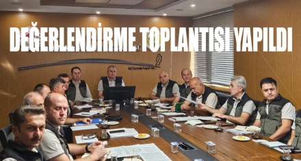 Değerlendirme toplantısı yapıldı