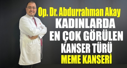 Kadınlarda en sık görülen kanser türü: Meme kanseri