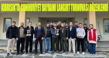 Kıbrıscık'ta 29 Ekim Cumhuriyet Bayramı Langırt Turnuvası Düzenlendi