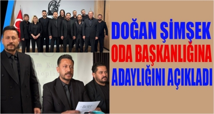 Şimşek, adaylığını açıkladı