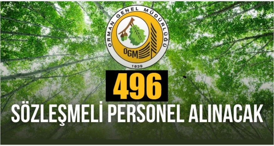 496 SÖZLEŞMELİ PERSONEL ALINACAK