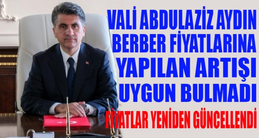 SAÇ VE SAKAL KESİM FİYATLARI YENİDEN GÜNCELLENDİ