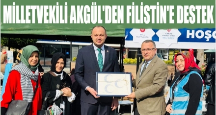 Milletvekili Akgül'den Filistin'e destek