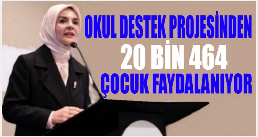 Okul Destek Projesinden 20 bin 464 çocuk faydalanıyor