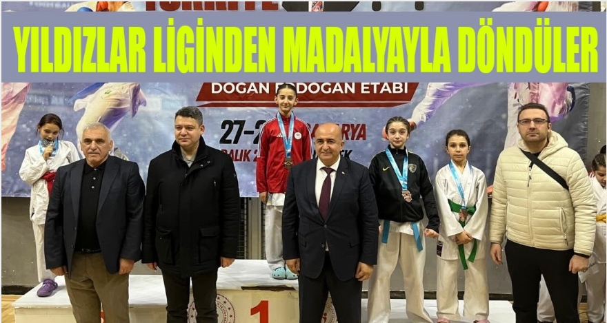 Yıldızlar liginden madalya ile döndüler
