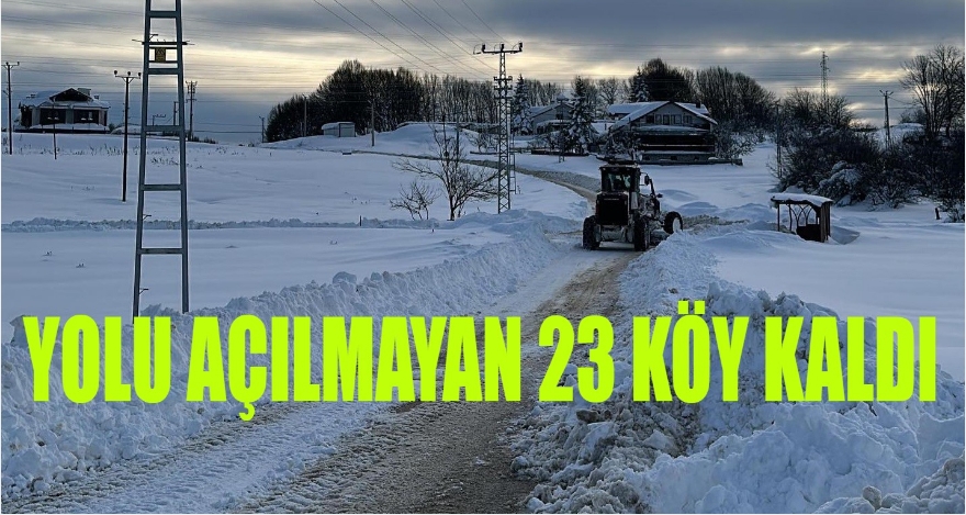 YOLU AÇILMAYAN 23 KÖY KALDI