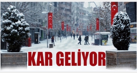 Kar geliyor!