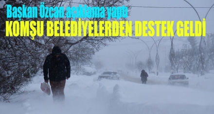 KOMŞU BELEDİYELERDEN DESTEK GELDİ 