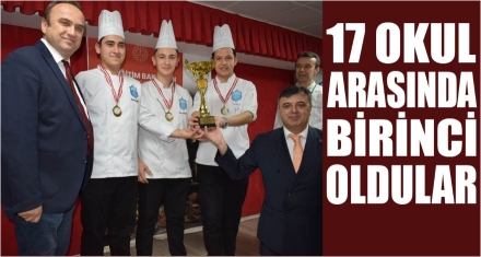 17 OKUL ARASINDA 1'İNCİ OLDULAR 