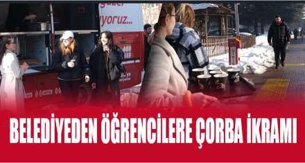 Belediyeden öğrencilere final haftasında içleri ısıtan jest