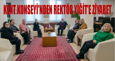 Bolu Kent Konseyi'nden Rektörümüze ziyaret