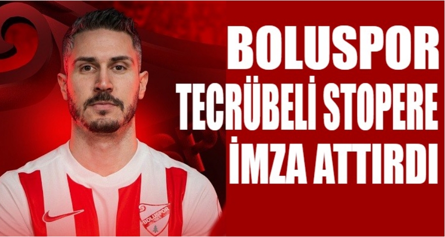 Boluspor'da defansa takviye