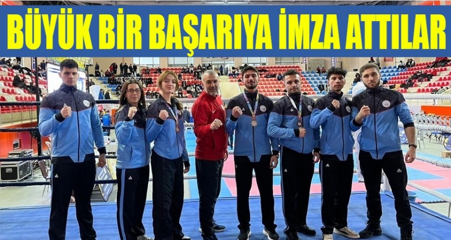 BÜYÜK BİR BAŞARIYA İMZA ATTILAR
