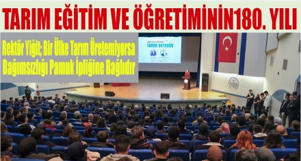 TARIM EĞİTİM VE ÖĞRETİMİNİN 180. YILI, TARIM BAYRAMI