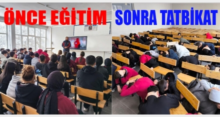 AFET EĞİTİMLERİ DEVAM EDİYOR