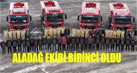 BİRİNCİLİK ALADAĞ EKİBİNİN