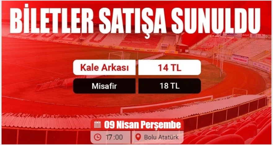 BİLETLER SATIŞA SUNULDU!