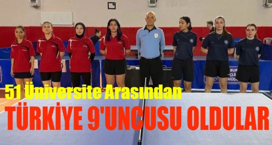 TÜRKİYE 9.'SU OLDULAR