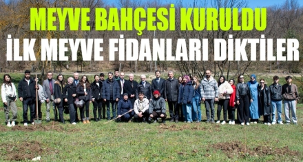 Meyve bahçesi kuruldu