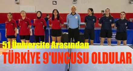 TÜRKİYE 9.'SU OLDULAR