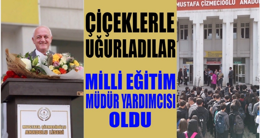BAYRAM HOCA'YI ÇİÇEKLERLE UĞURLADILAR
