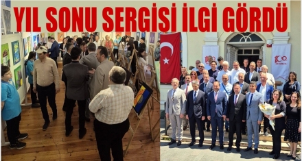 100. Yıl Ortaokulu Öğrencilerinden Yıl Sonu Resim Sergisi