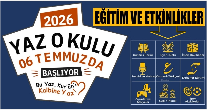 2026 YAZ OKULU BAŞLIYOR!